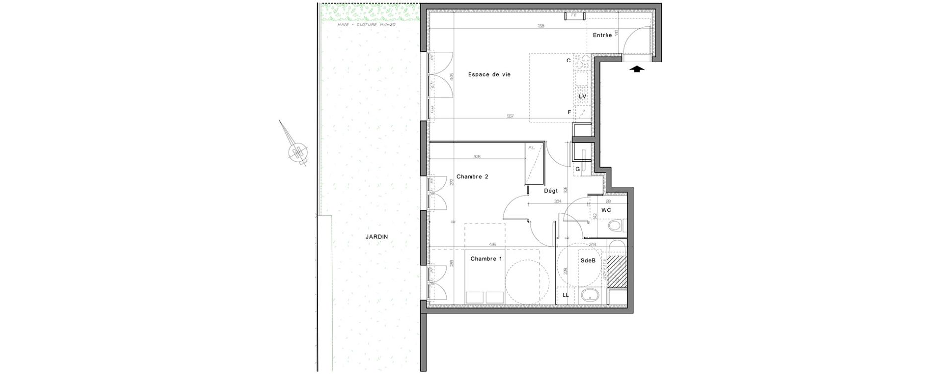 Appartement T3 de 61,75 m2 &agrave; Nogent-Sur-Oise Centre