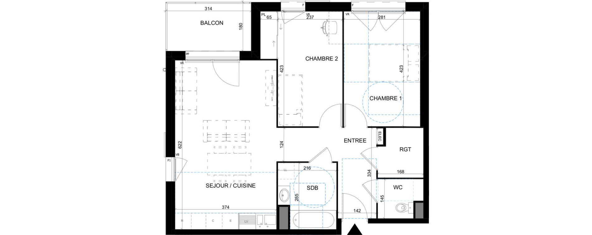 Appartement T3 de 63,82 m2 &agrave; Pont-Sainte-Maxence Pont ste maxence