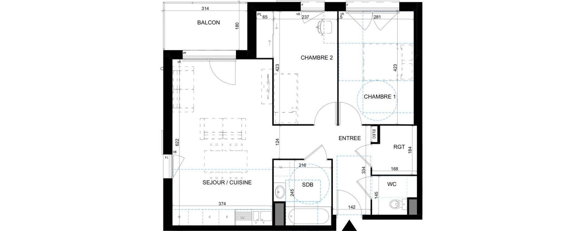 Appartement T3 de 63,82 m2 &agrave; Pont-Sainte-Maxence Pont ste maxence