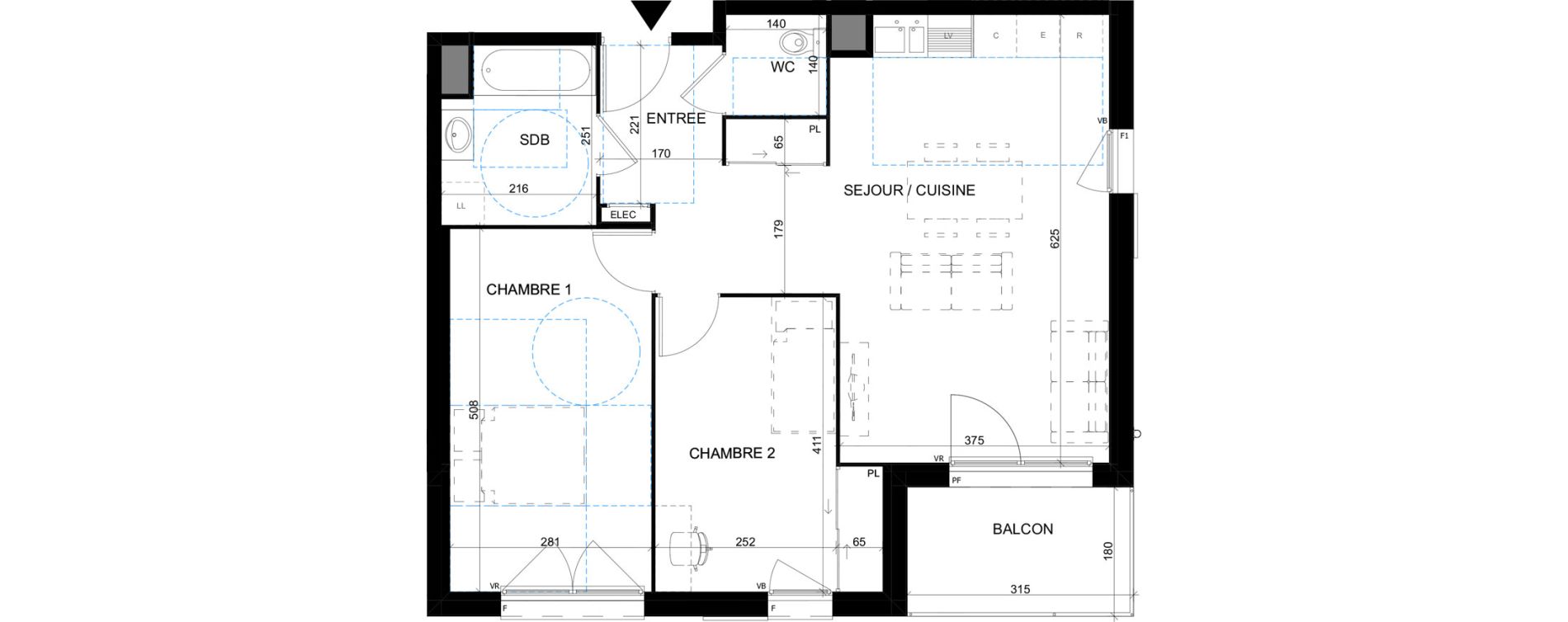 Appartement T3 de 64,86 m2 &agrave; Pont-Sainte-Maxence Pont ste maxence