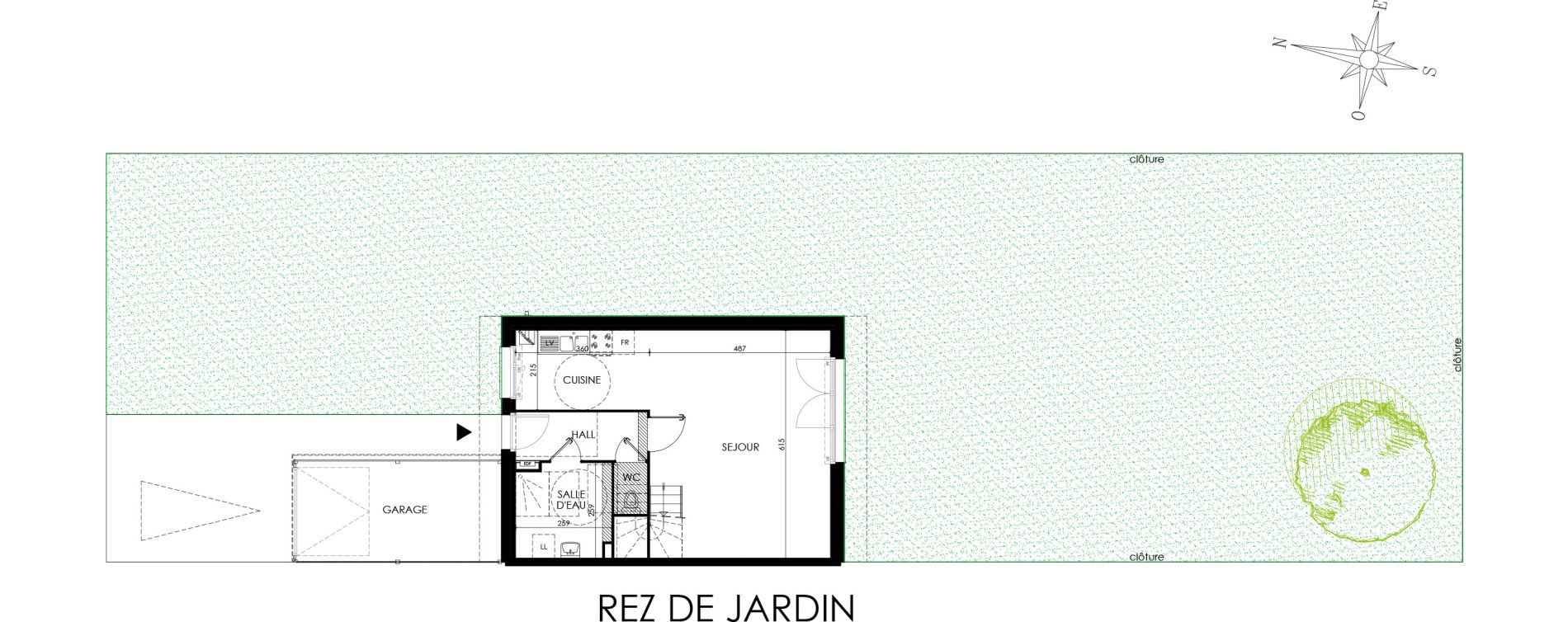 Maison T4 de 82,40 m2 &agrave; Rib&eacute;court-Dreslincourt Centre