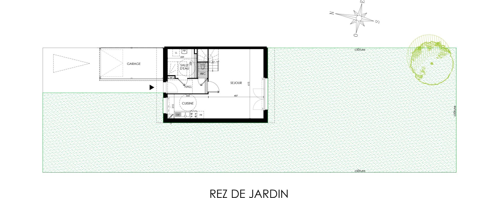 Maison T4 de 82,40 m2 &agrave; Rib&eacute;court-Dreslincourt Centre