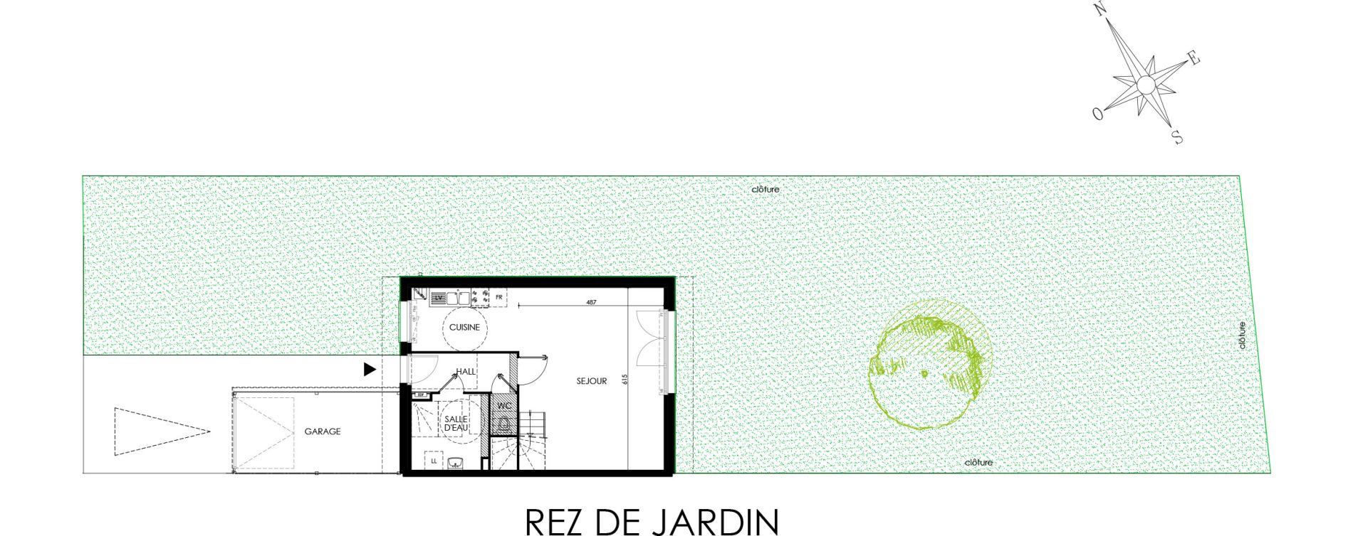 Maison T4 de 82,40 m2 &agrave; Rib&eacute;court-Dreslincourt Centre