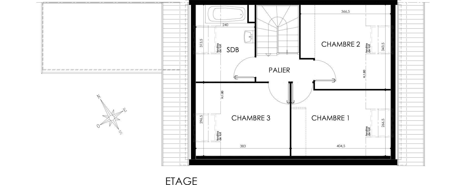 Maison T4 de 82,40 m2 &agrave; Rib&eacute;court-Dreslincourt Centre