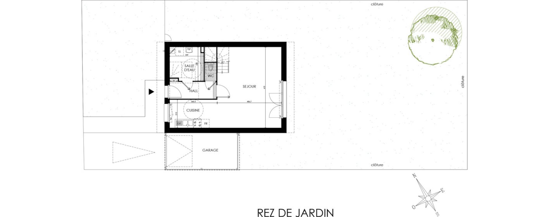 Maison T4 de 82,40 m2 &agrave; Rib&eacute;court-Dreslincourt Centre