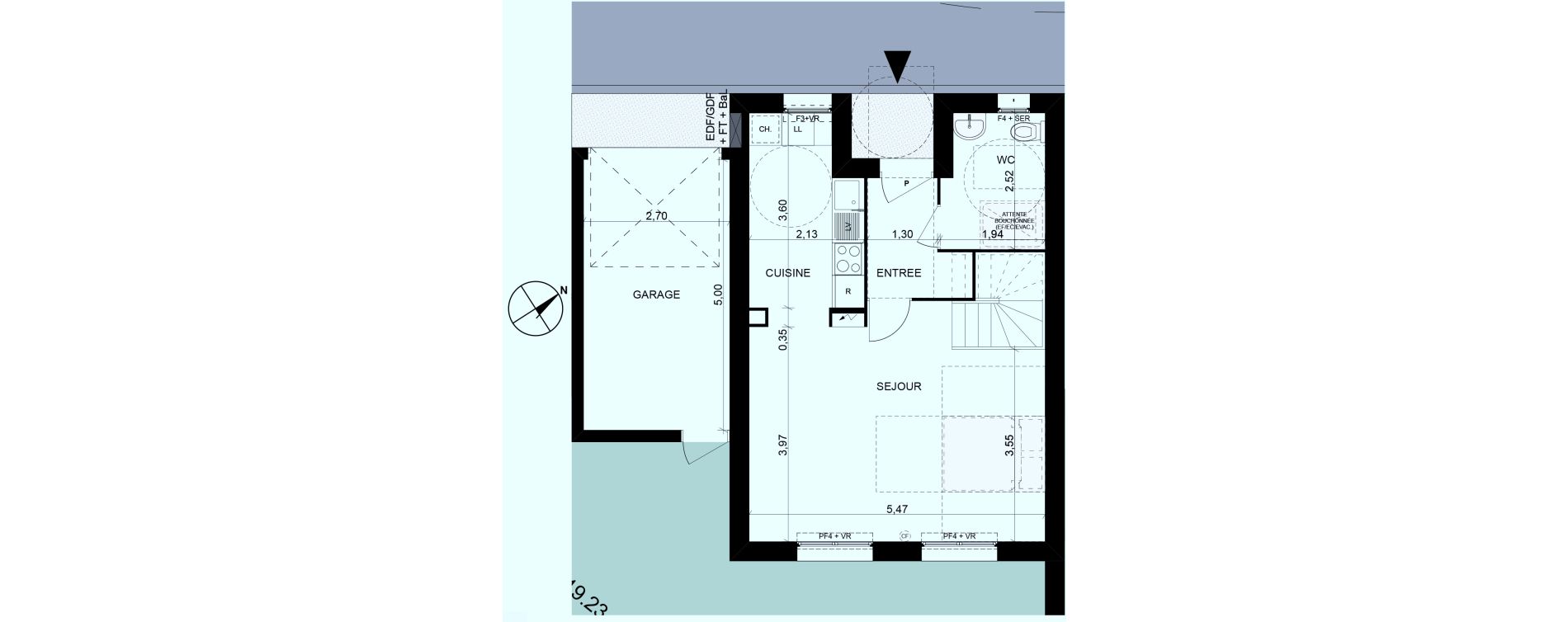 Maison T4 de 76,06 m2 &agrave; Saint-Maximin Centre