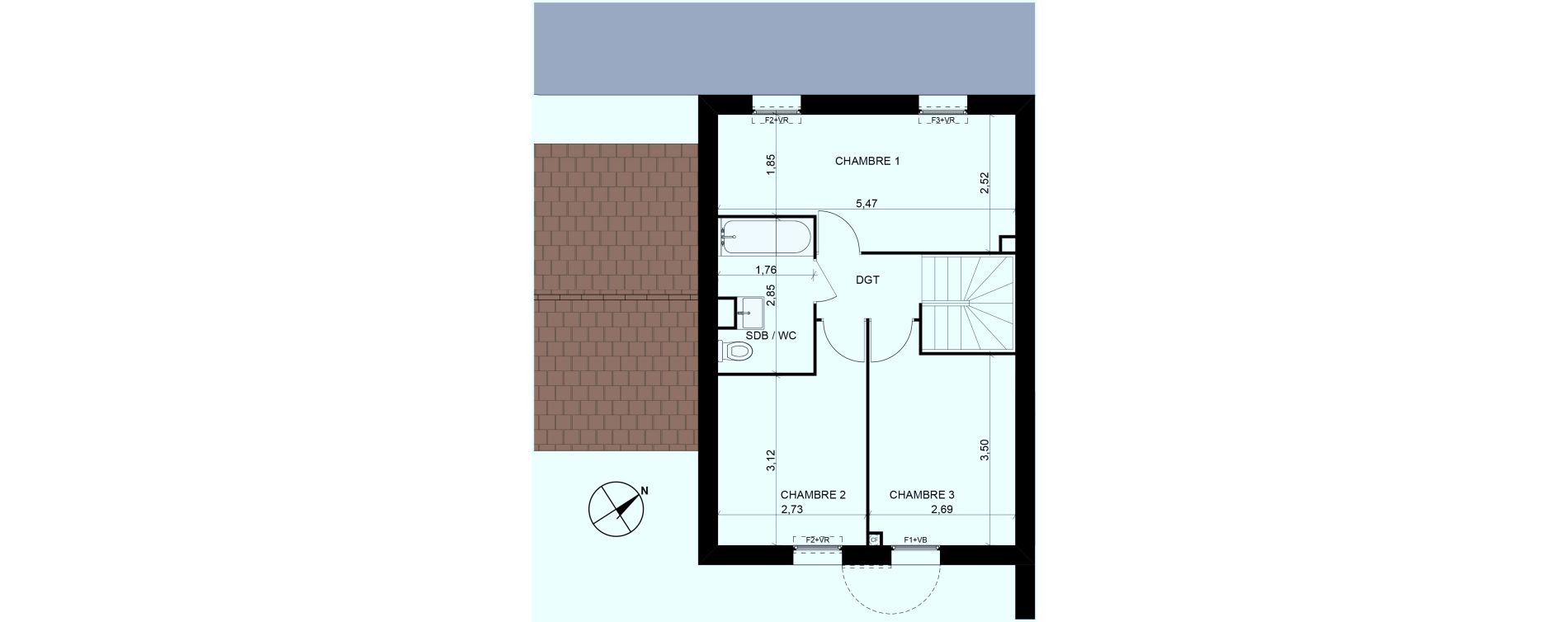 Maison T4 de 76,06 m2 &agrave; Saint-Maximin Centre