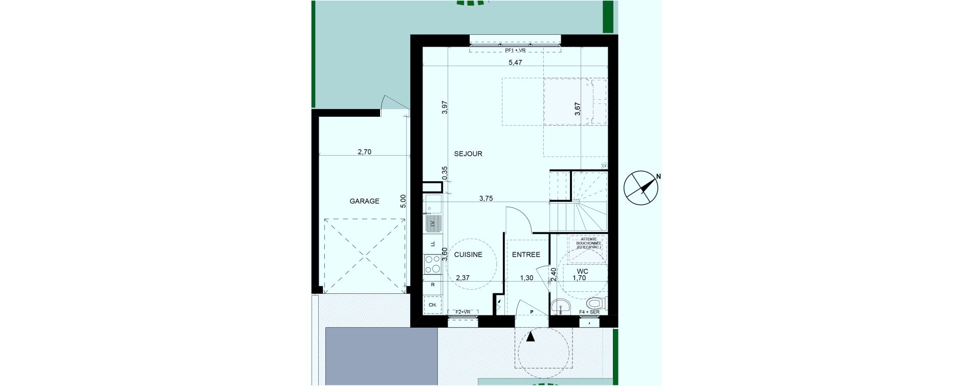 Maison T4 de 78,81 m2 &agrave; Saint-Maximin Centre