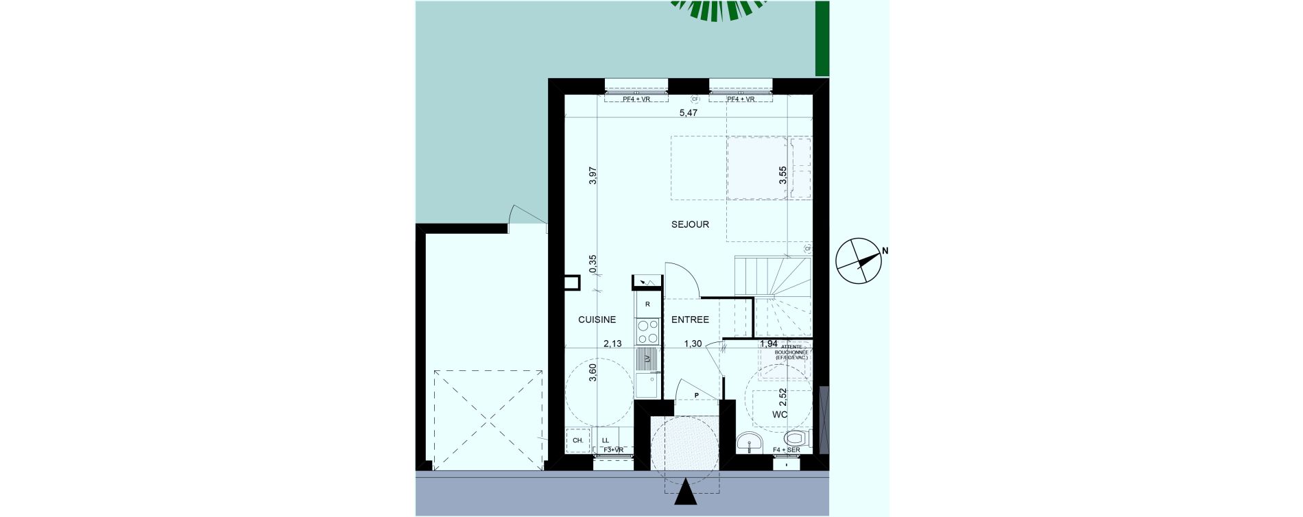Maison T4 de 76,06 m2 &agrave; Saint-Maximin Centre