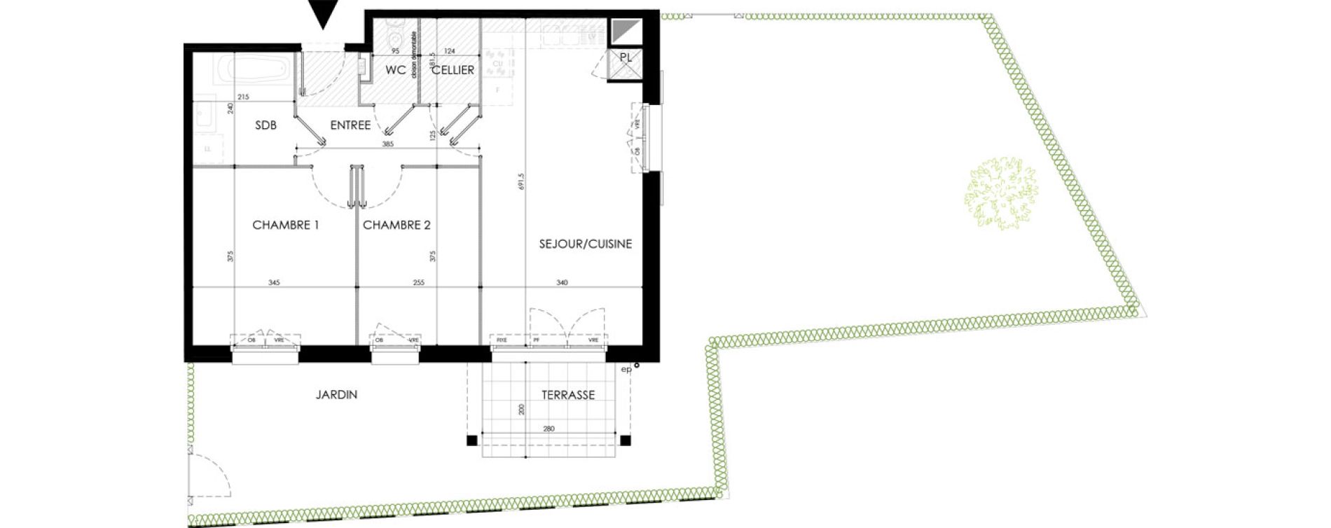 Appartement T3 de 61,00 m2 &agrave; Ambleteuse Centre