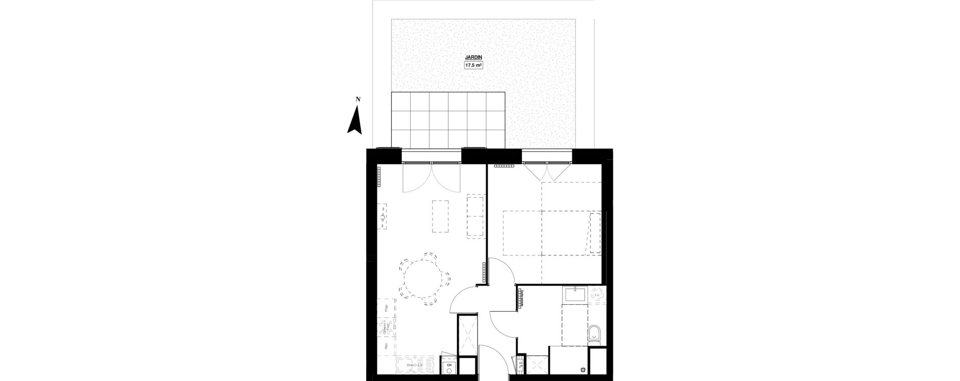 Appartement T2 de 46,00 m2 &agrave; Berck Mairie - la vigogne