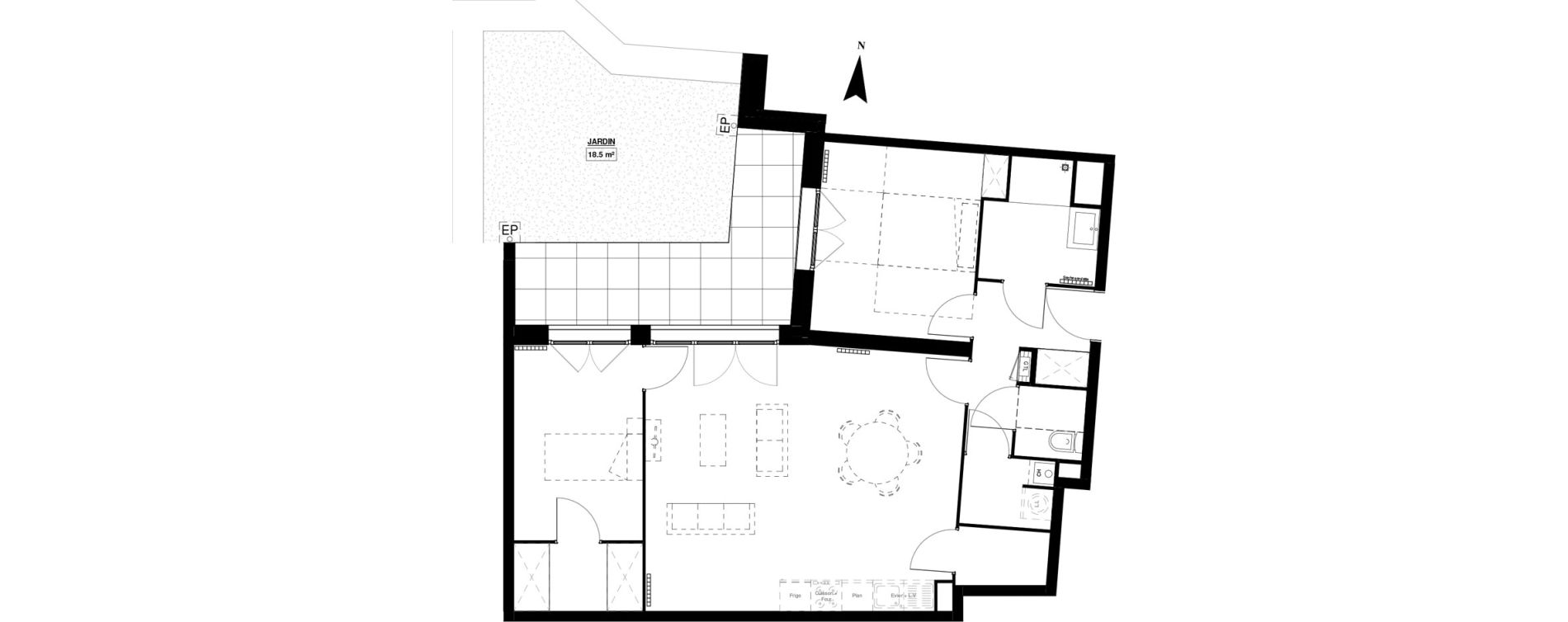Appartement T3 de 71,70 m2 &agrave; Berck Mairie - la vigogne