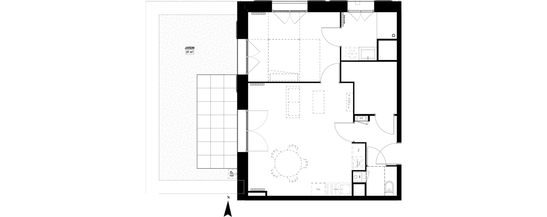 Appartement T2 de 52,30 m2 &agrave; Berck Mairie - la vigogne