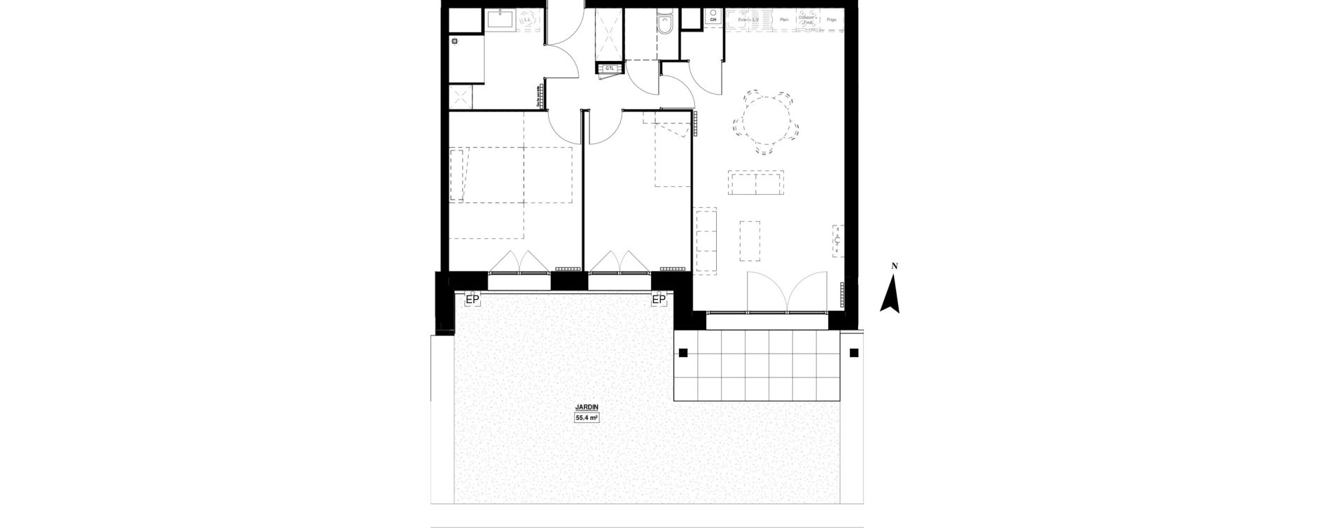 Appartement T3 de 68,20 m2 &agrave; Berck Mairie - la vigogne