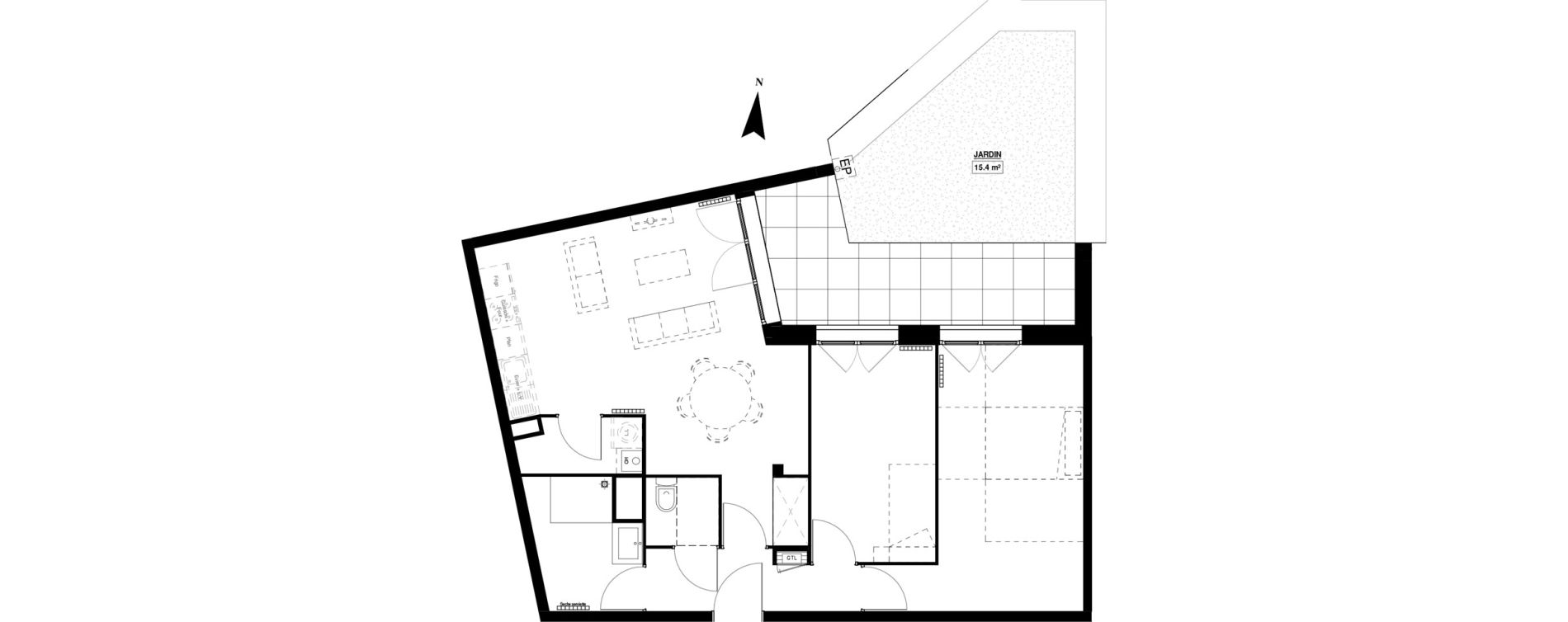 Appartement T3 de 66,60 m2 &agrave; Berck Mairie - la vigogne