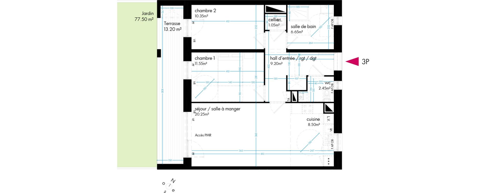 Appartement T3 de 70,00 m2 &agrave; Berck Quartier chinois