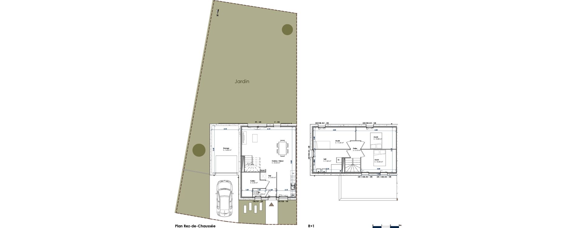 Maison T4 de 90,50 m2 &agrave; Berck Randon