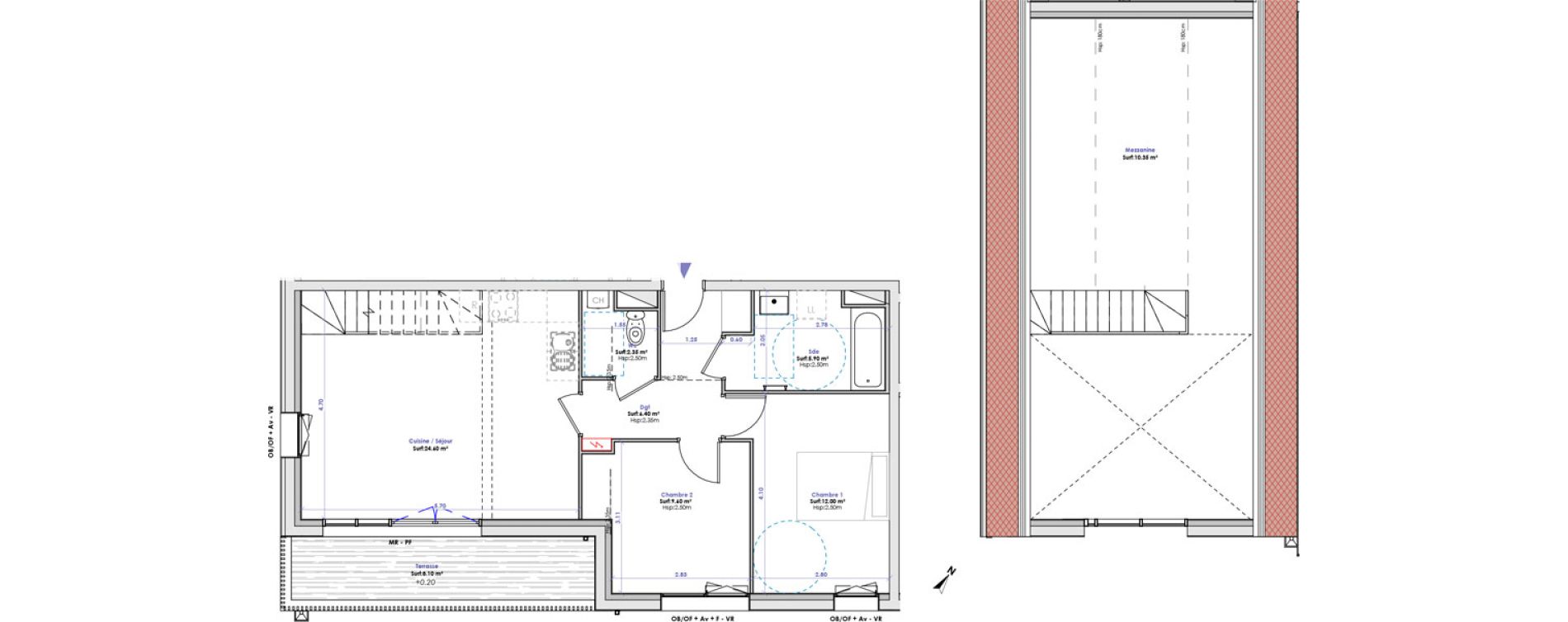 Appartement T3 de 71,25 m2 &agrave; Berck Plaine de l'eglise - plaine magnier