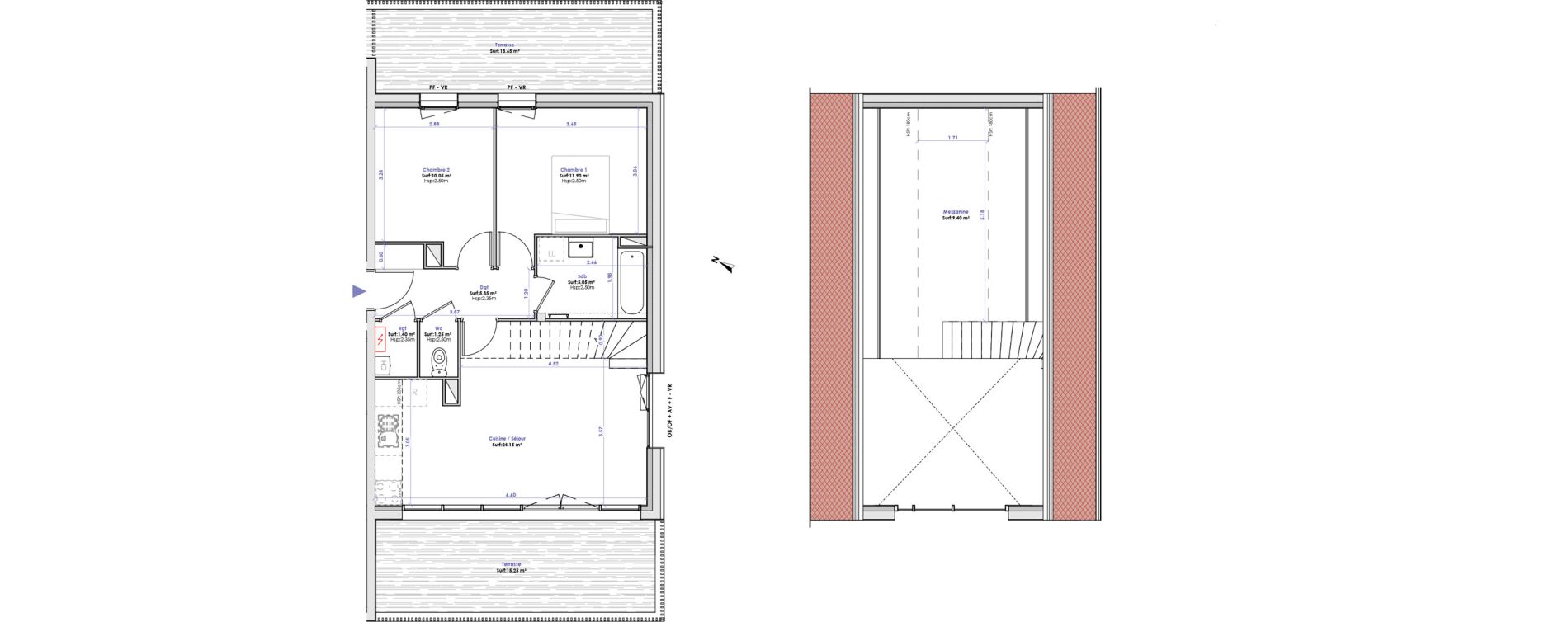 Appartement T3 de 68,50 m2 &agrave; Berck Plaine de l'eglise - plaine magnier