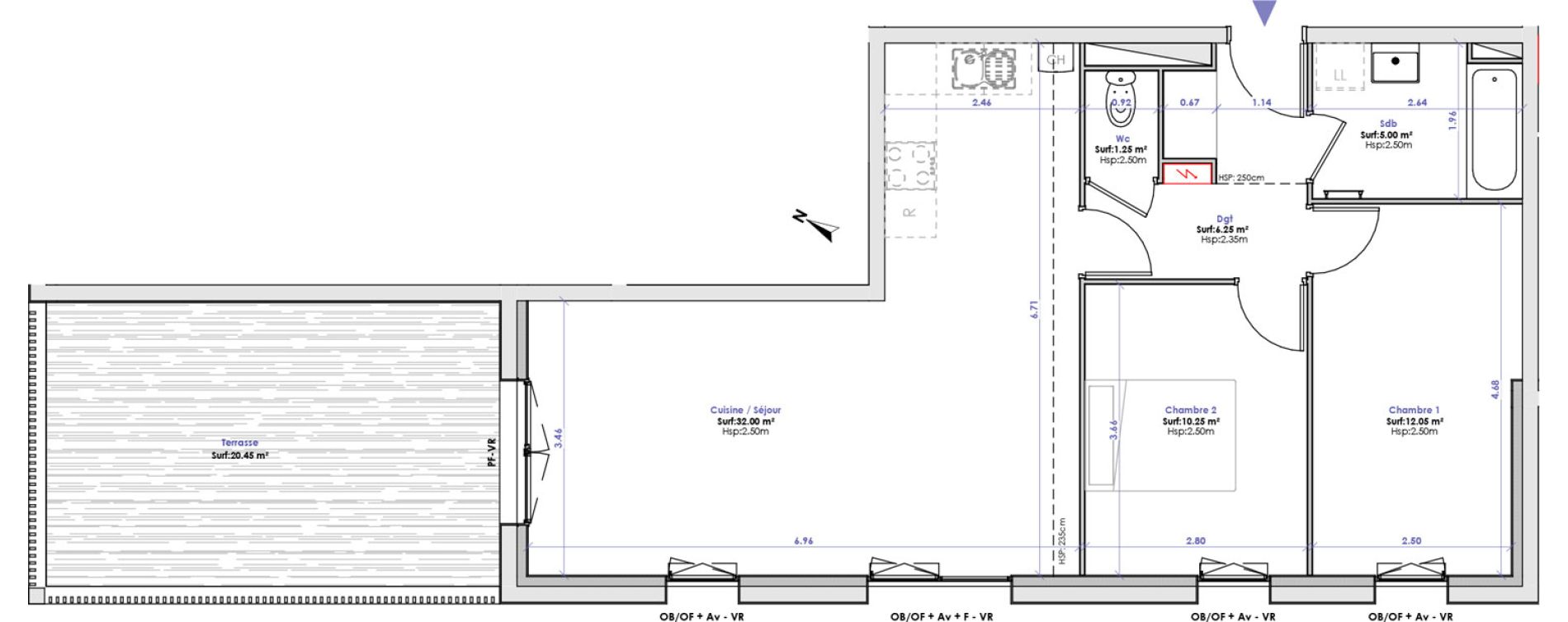 Appartement T3 de 66,85 m2 &agrave; Berck Plaine de l'eglise - plaine magnier