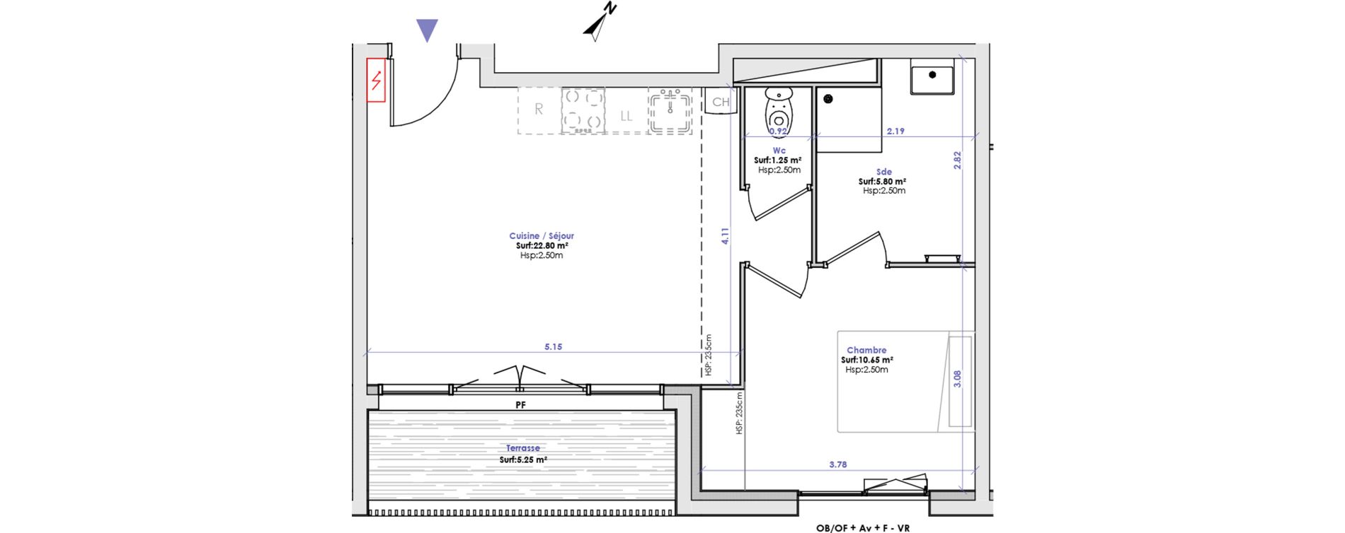 Appartement T2 de 40,45 m2 &agrave; Berck Plaine de l'eglise - plaine magnier