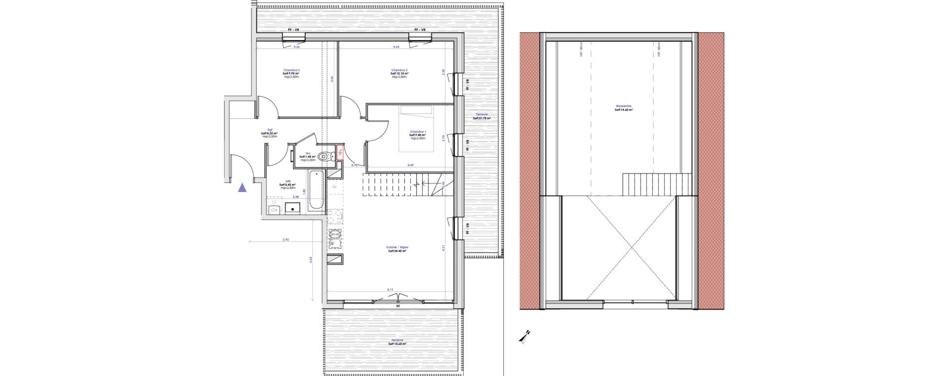 Appartement T4 de 85,75 m2 &agrave; Berck Plaine de l'eglise - plaine magnier