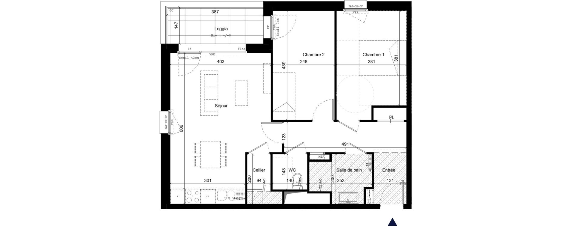 Appartement T3 de 62,90 m2 &agrave; B&eacute;thune Centre