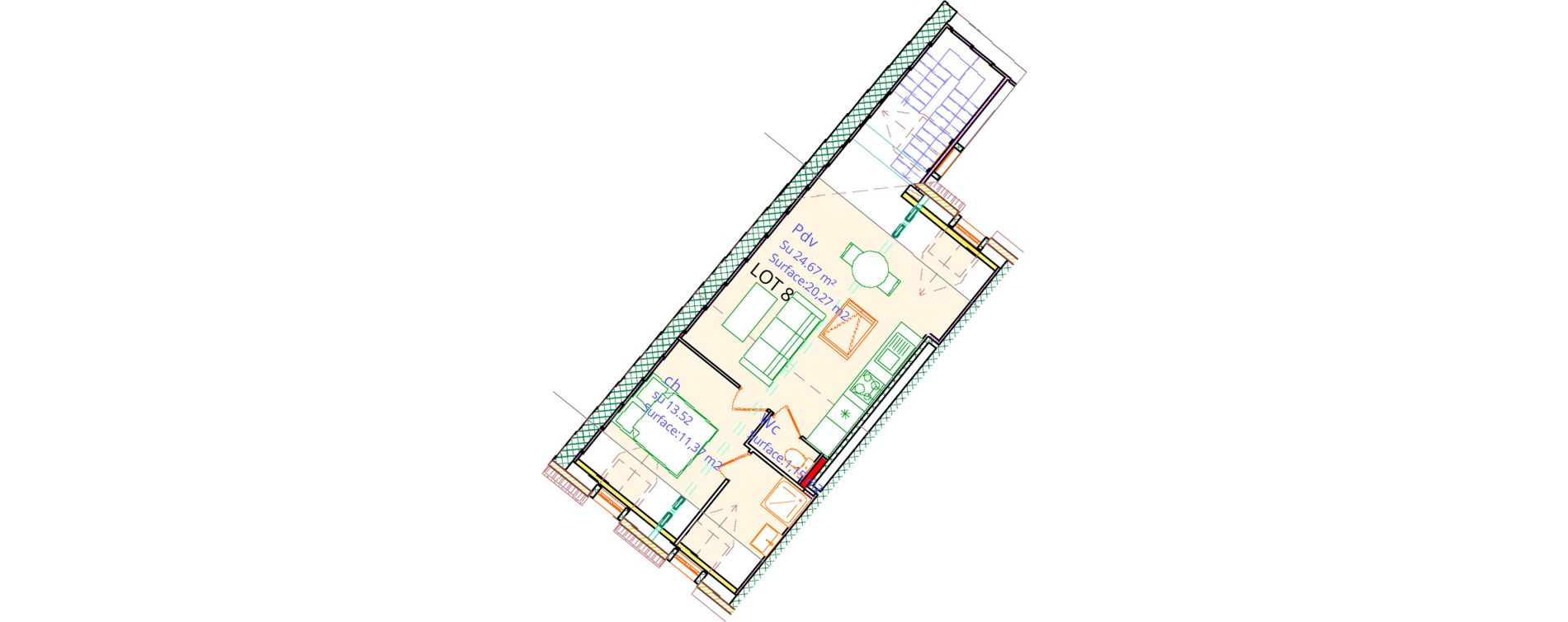 Appartement T2 de 32,81 m2 &agrave; Boulogne-Sur-Mer Centre