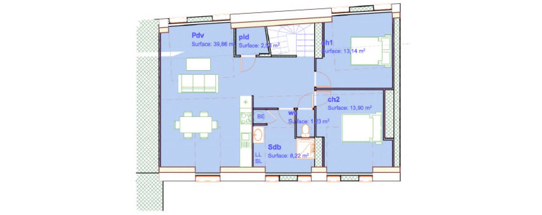 Appartement T3 de 69,42 m2 &agrave; Boulogne-Sur-Mer Centre