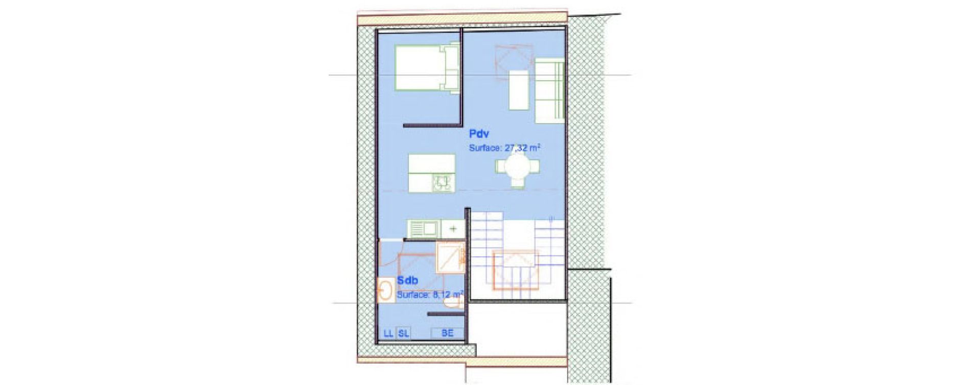 Appartement T1 bis de 37,85 m2 &agrave; Boulogne-Sur-Mer Centre