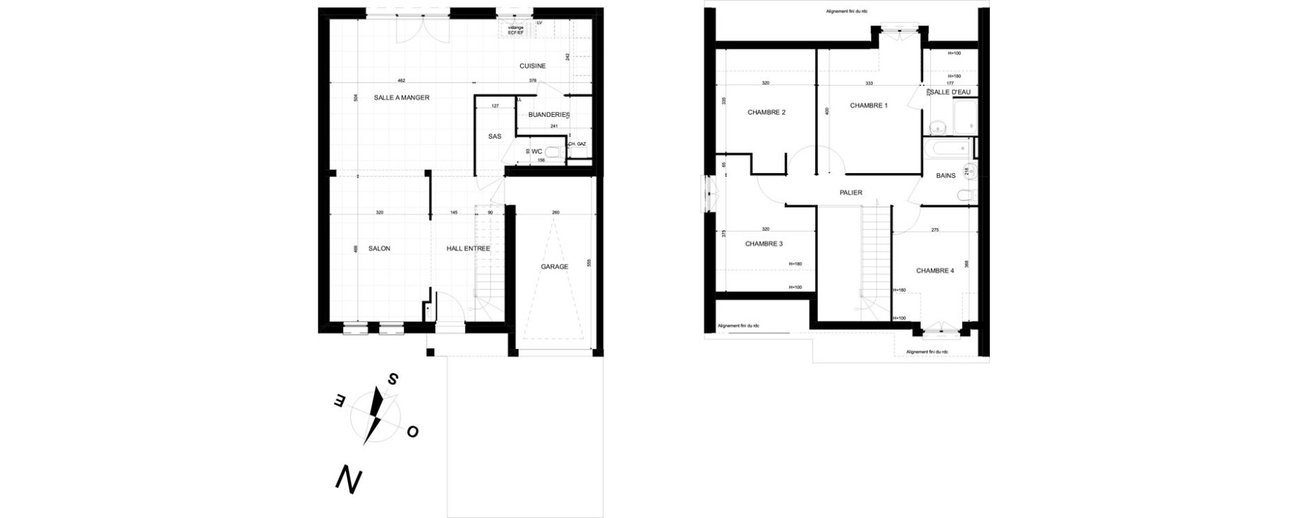 Maison T5 de 116,26 m2 &agrave; Brebi&egrave;res Centre