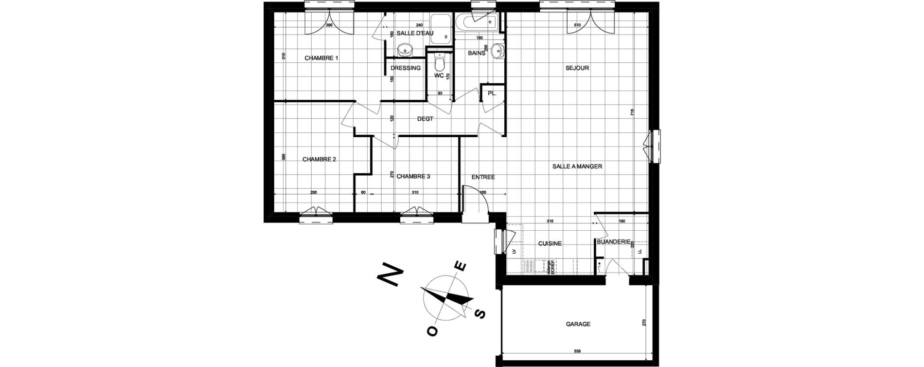 Maison T5 de 104,53 m2 &agrave; Brebi&egrave;res Centre