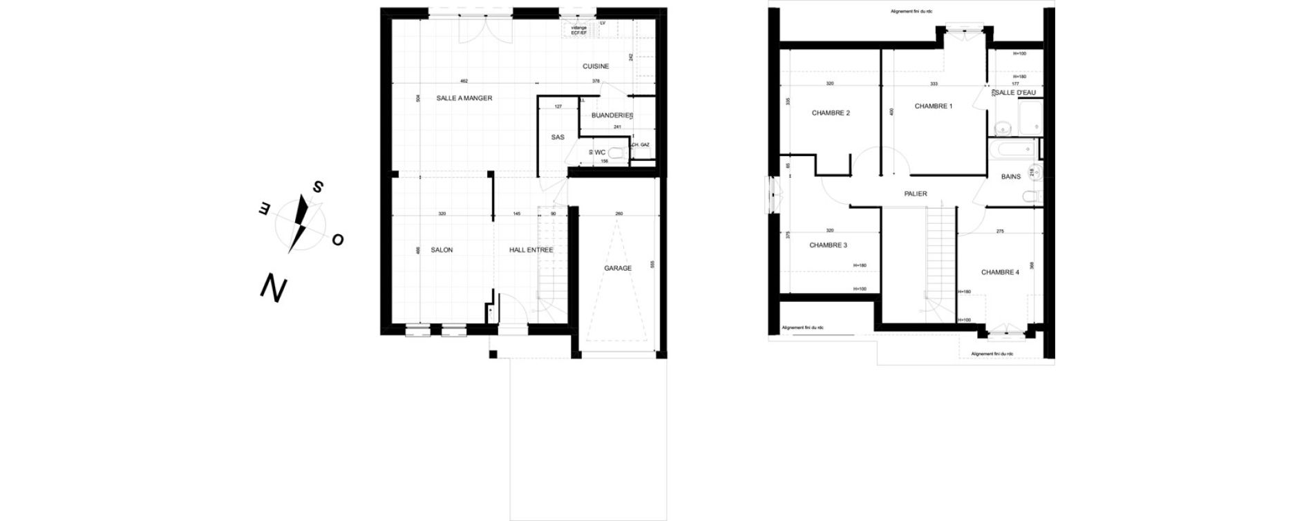 Maison T5 de 116,38 m2 &agrave; Brebi&egrave;res Centre
