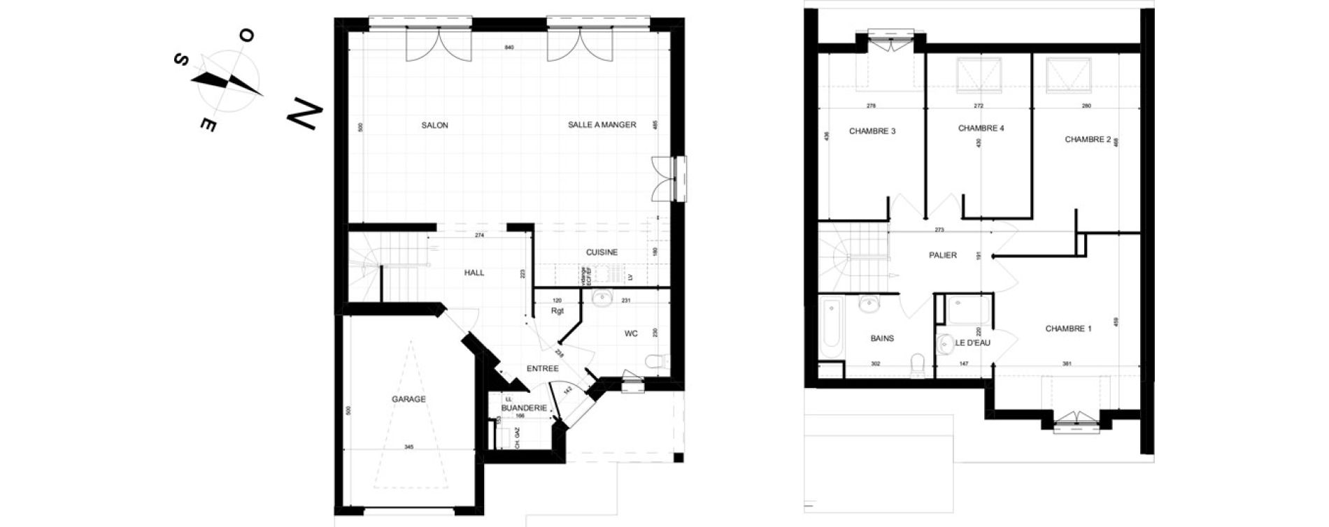 Maison T5 de 129,71 m2 &agrave; Brebi&egrave;res Centre