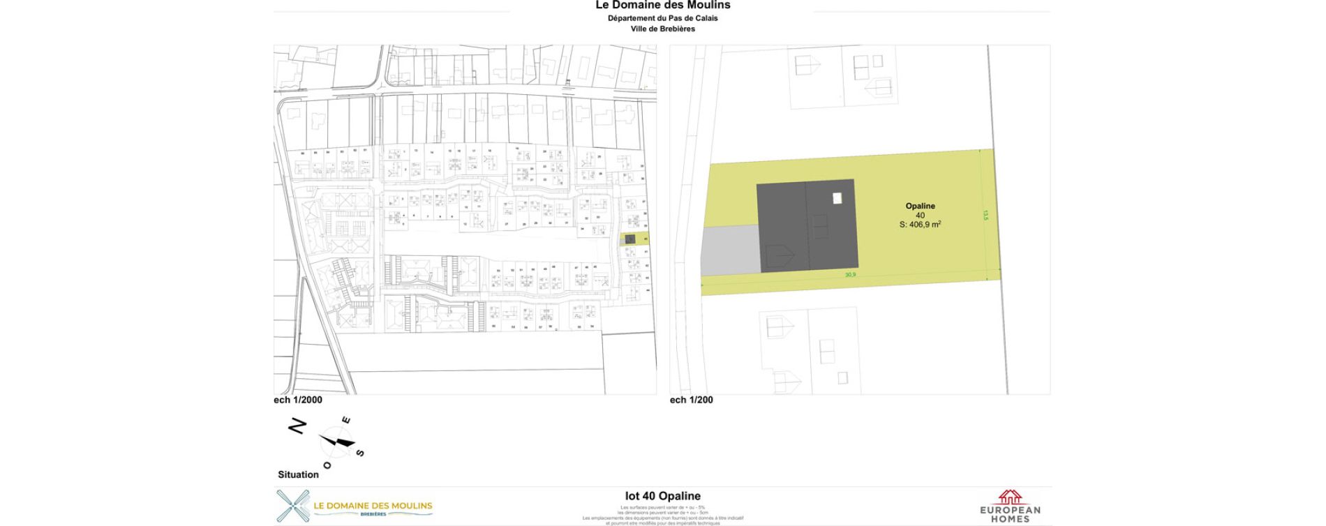 Maison T4 de 93,77 m2 &agrave; Brebi&egrave;res Centre