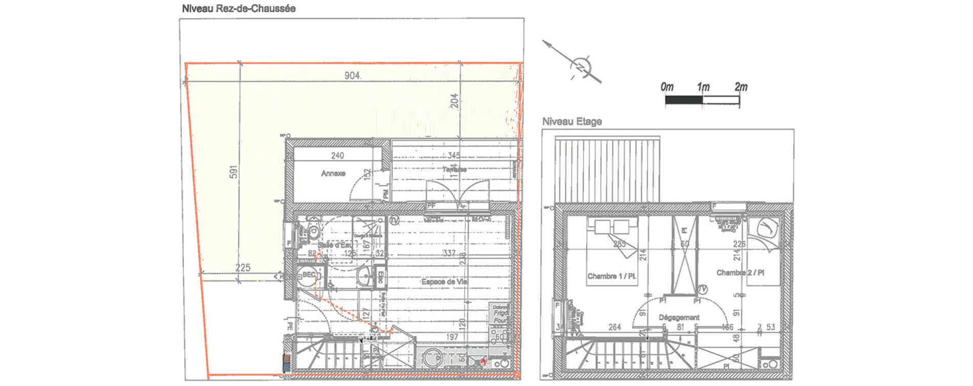 Maison T3 de 41,65 m2 &agrave; Camiers Centre