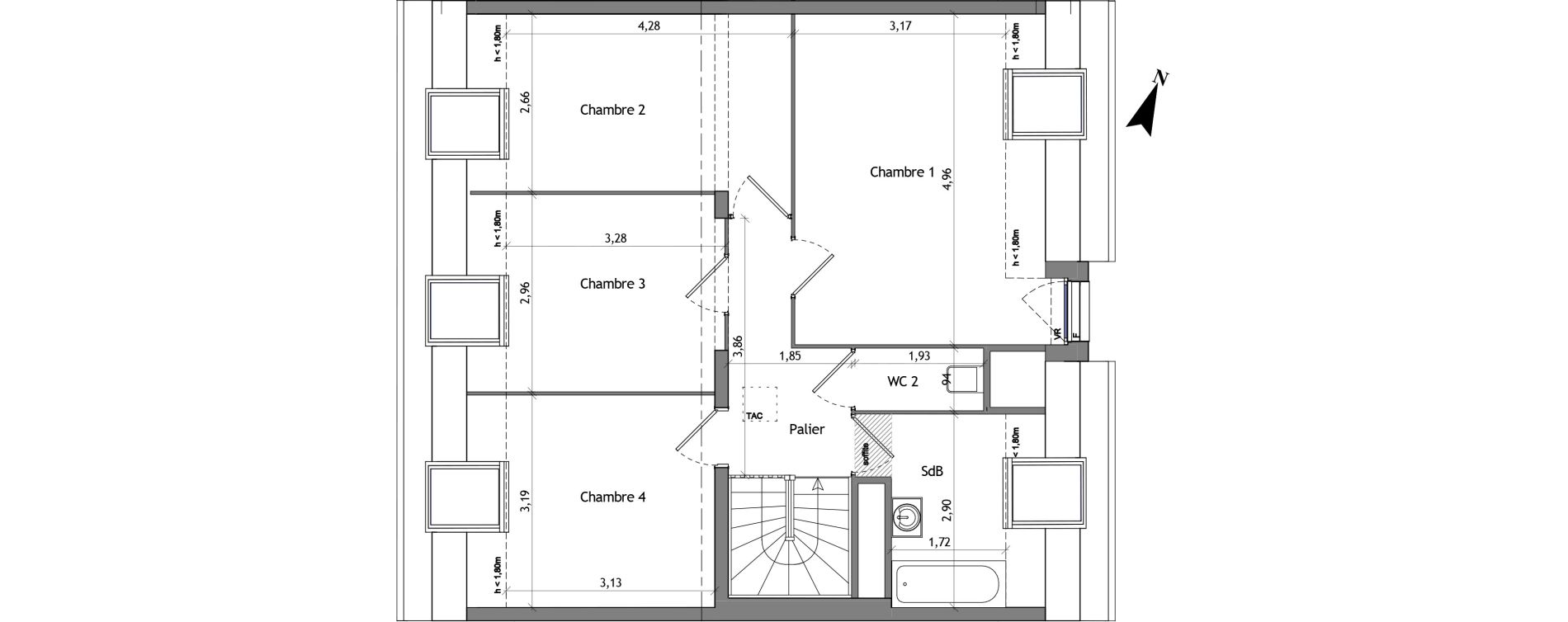 Appartement T5 de 120,50 m2 &agrave; Cucq Centre
