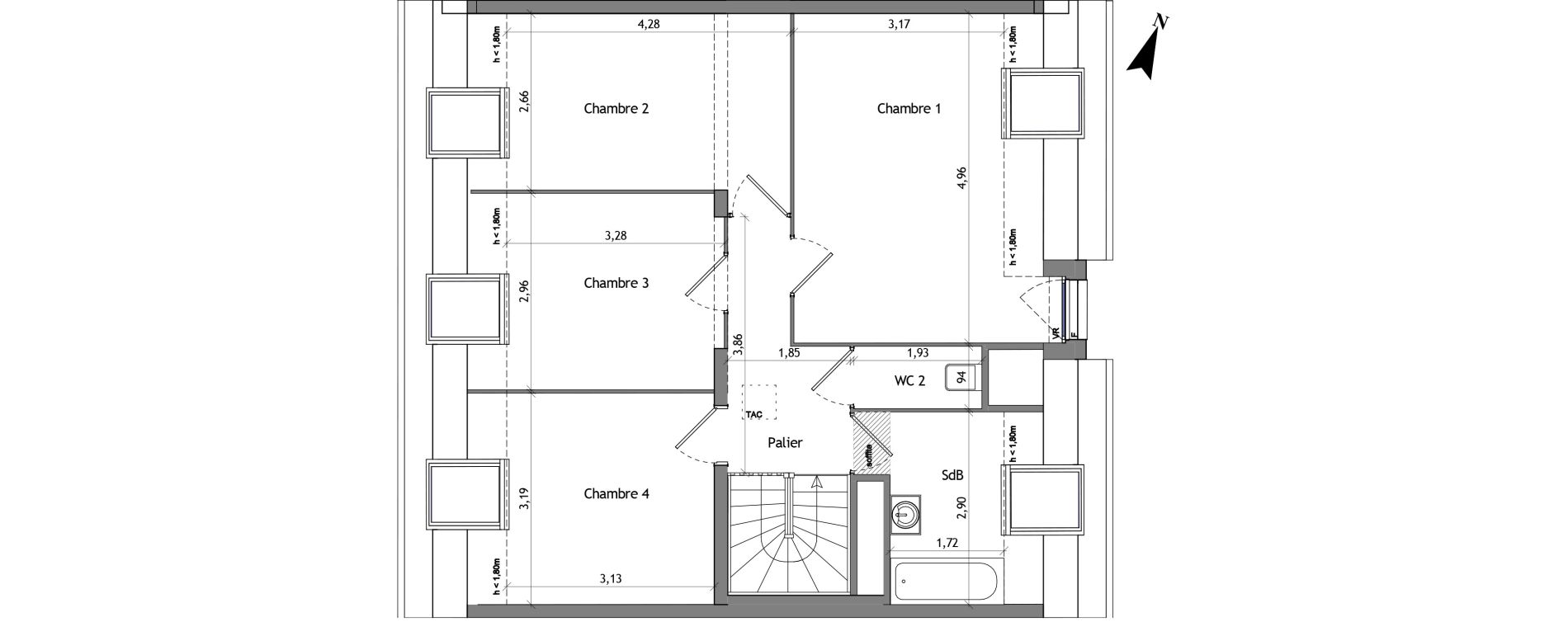 Appartement T5 de 120,50 m2 &agrave; Cucq Centre