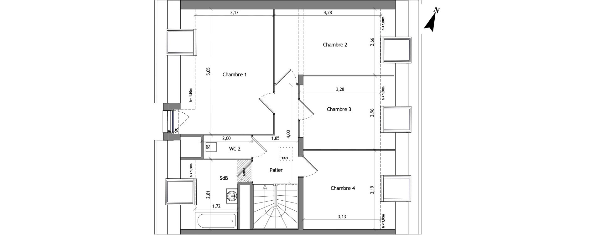 Appartement T5 de 121,50 m2 &agrave; Cucq Centre