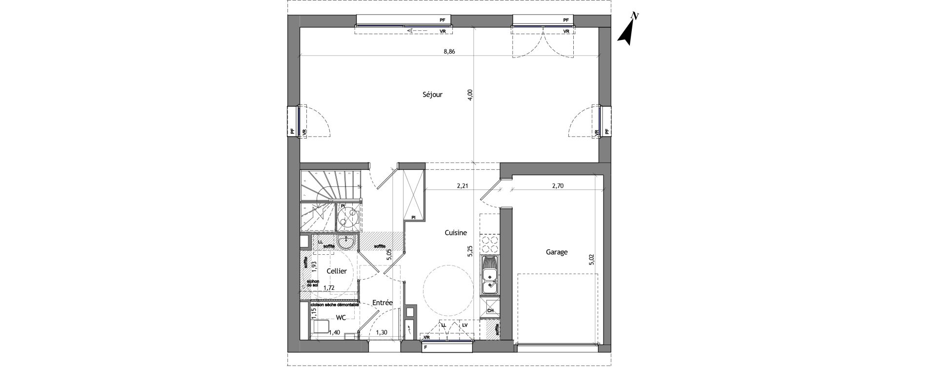 Appartement T5 de 120,00 m2 &agrave; Cucq Centre
