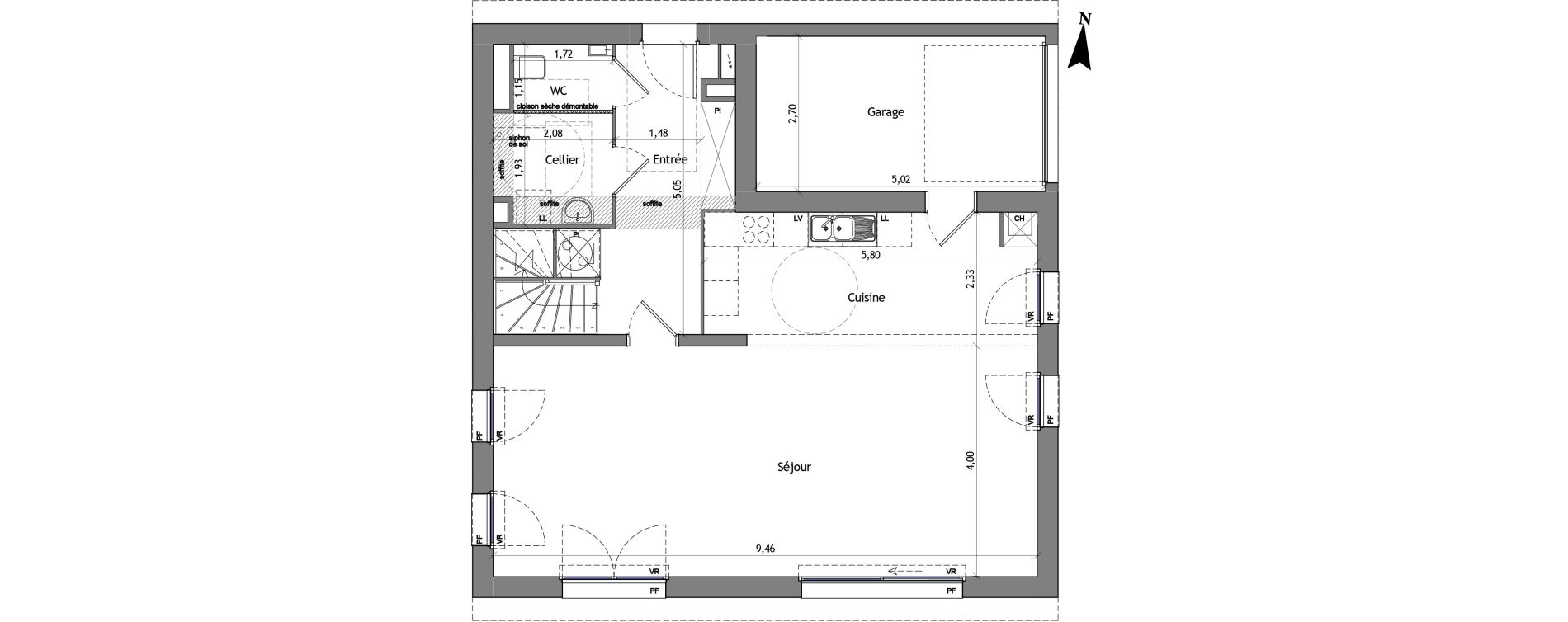 Appartement T5 de 130,00 m2 &agrave; Cucq Centre