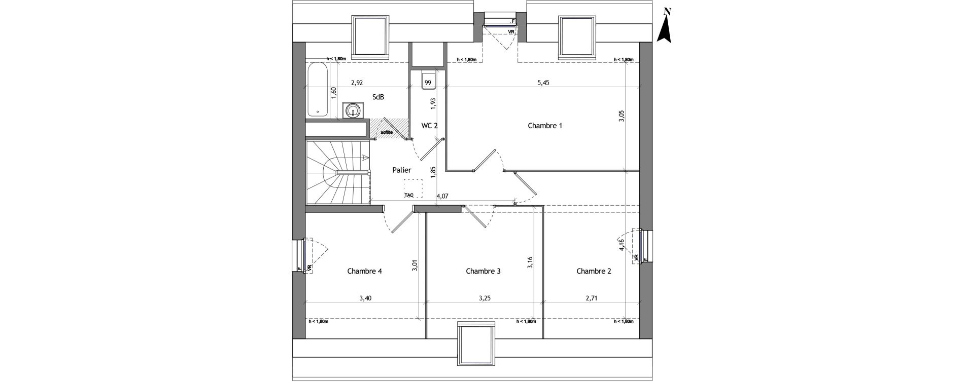 Appartement T5 de 130,00 m2 &agrave; Cucq Centre