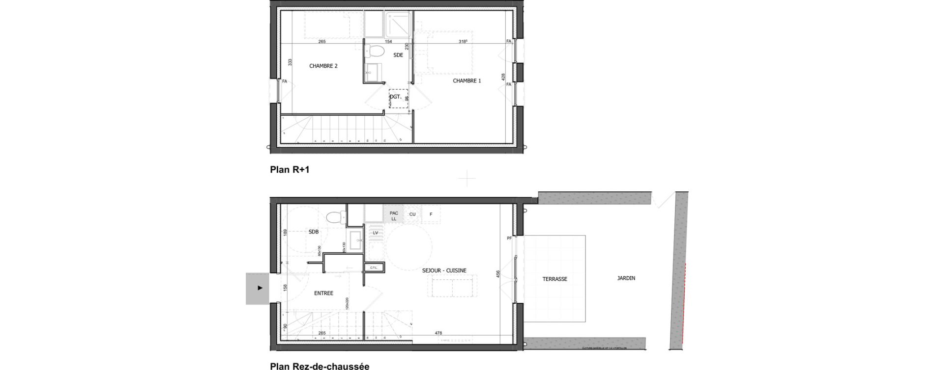 Appartement T3 de 56,33 m2 &agrave; &Eacute;quihen-Plage Centre