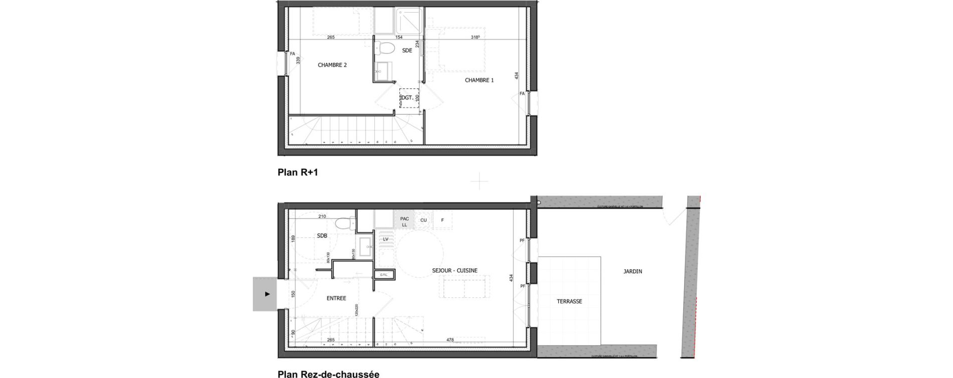 Appartement T3 de 55,73 m2 &agrave; &Eacute;quihen-Plage Centre