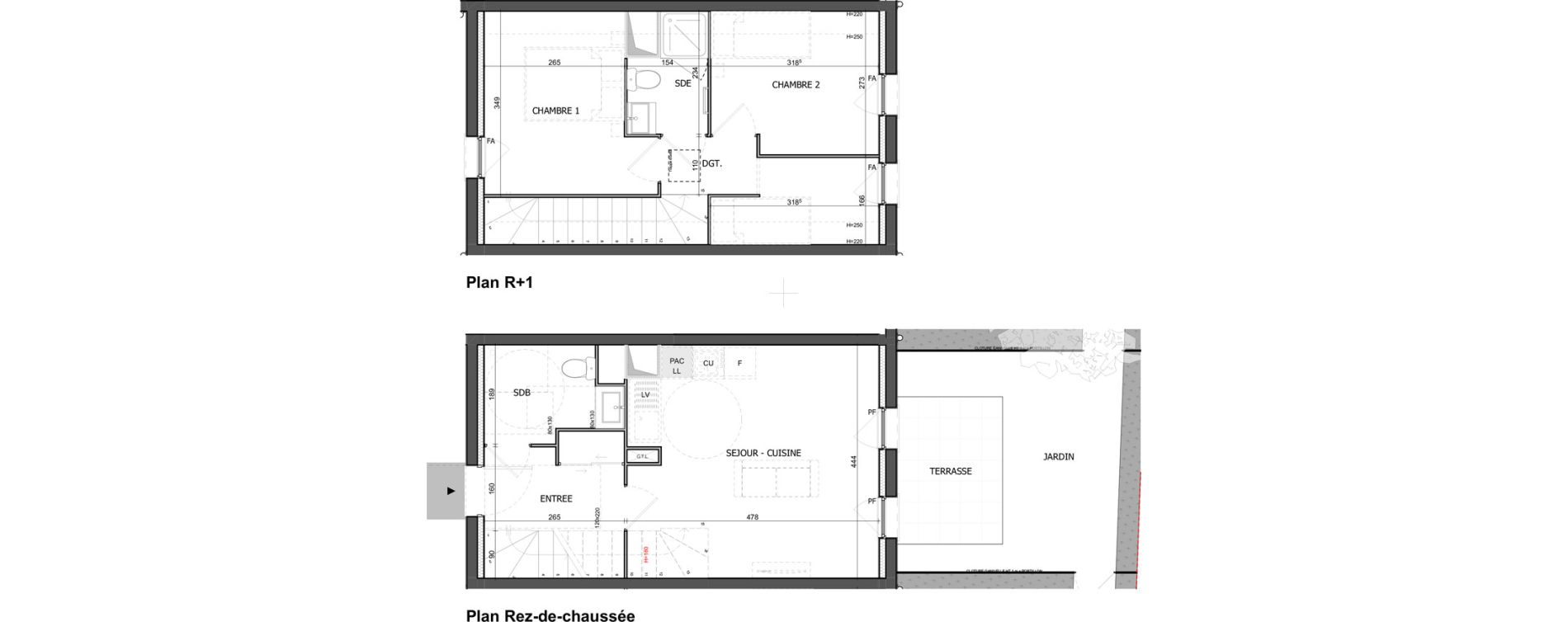 Appartement T3 de 57,03 m2 &agrave; &Eacute;quihen-Plage Centre