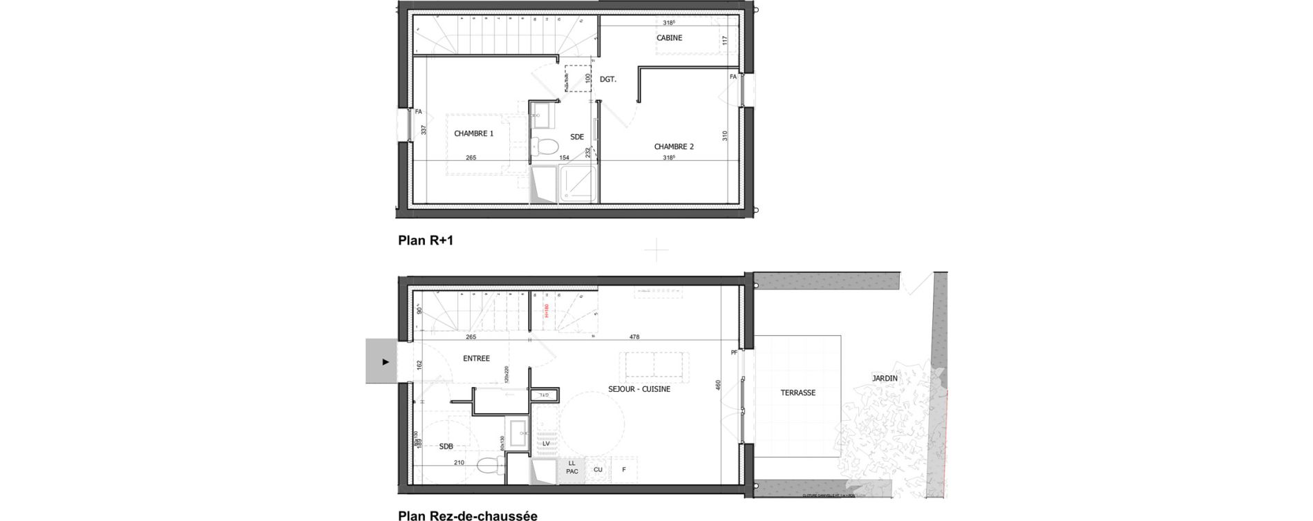 Appartement T3 de 56,78 m2 &agrave; &Eacute;quihen-Plage Centre