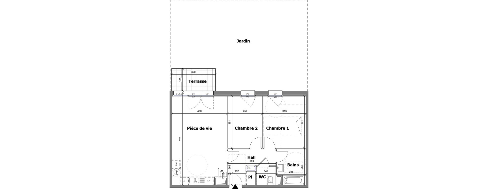 Appartement T3 de 60,98 m2 &agrave; Fleurbaix Centre