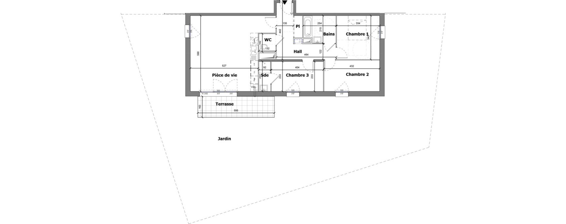 Appartement T4 de 84,46 m2 &agrave; Fleurbaix Centre