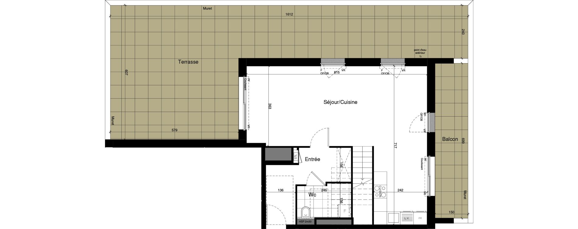 Duplex T4 de 99,96 m2 &agrave; Lens Centre