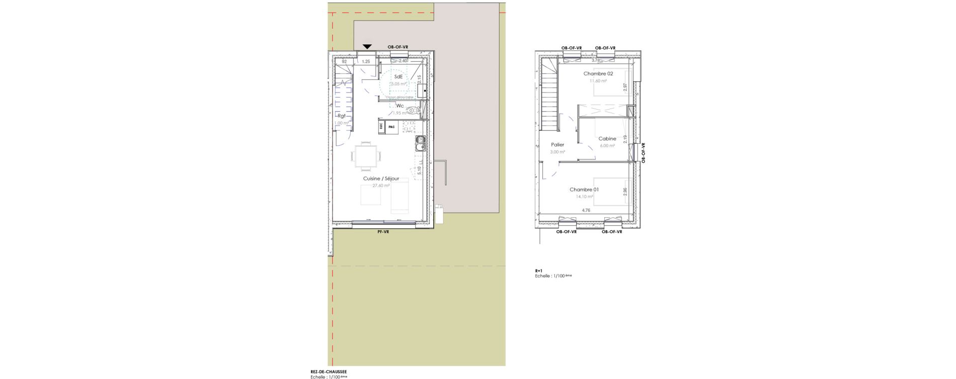 Maison T3 de 70,25 m2 &agrave; Neufch&acirc;tel-Hardelot Centre